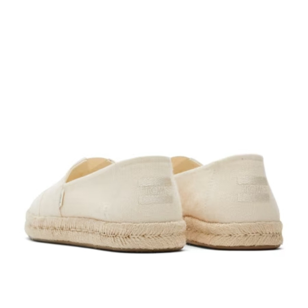 Toms Women Alpargata Rope Canvas Slip-On Sneakers Off White SZ 9.5 M Espadrille - Picture 4 of 16